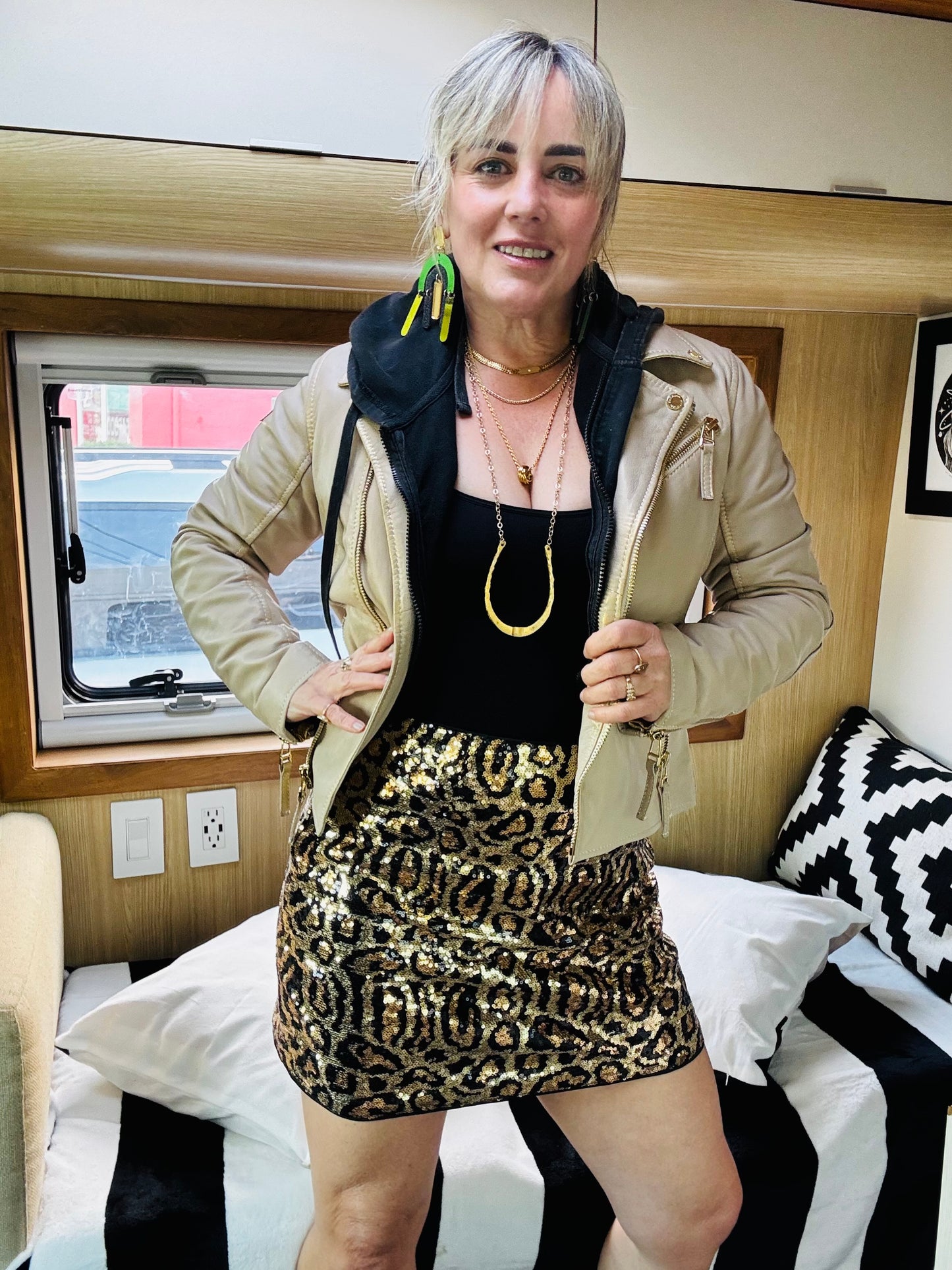 Mauritius Gold Star Leather Jacket