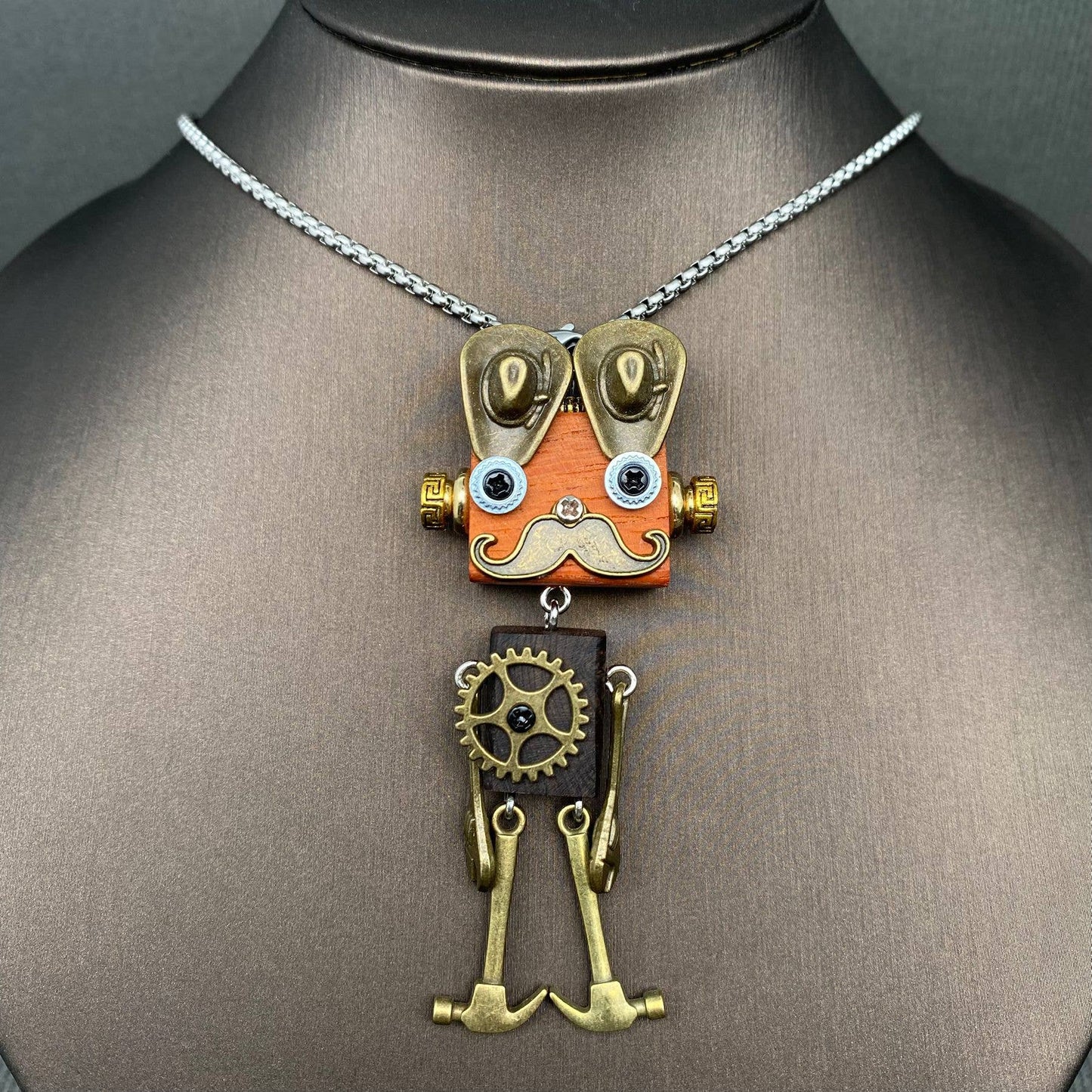 Multiple Styles Handmade Punk Robot Necklace - MIO68909