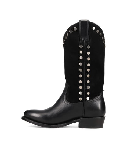 Frye Women's Billy Pull On Stud, Black - 6M