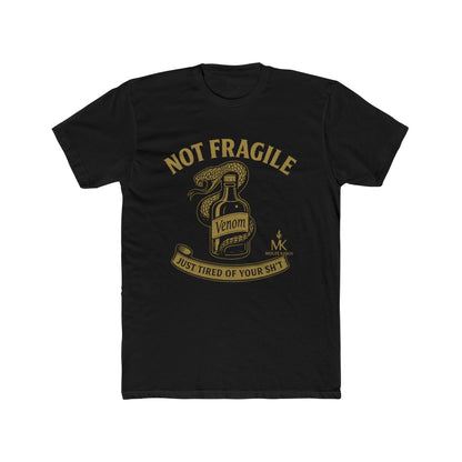 Tired of Your Sh*t Unisex Cotton Crew Tee with Vintage Snake