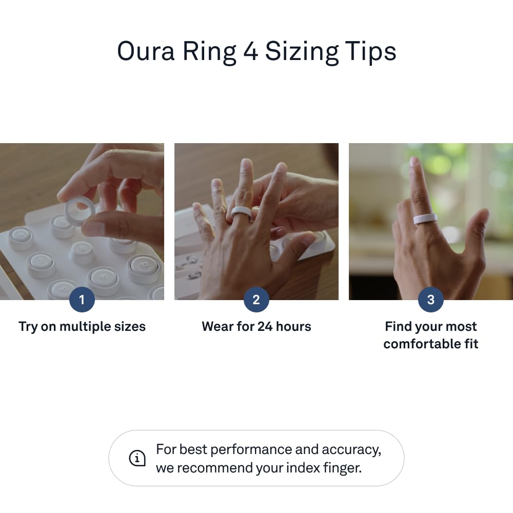 Oura Ring 4 - Rose Gold - Size 8 - Size Before You Buy