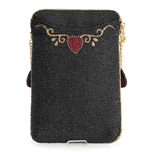 Mary Frances The Queen Beaded Mini Crossbody Bag Novelty Evening Clutch Purse, Multicolor