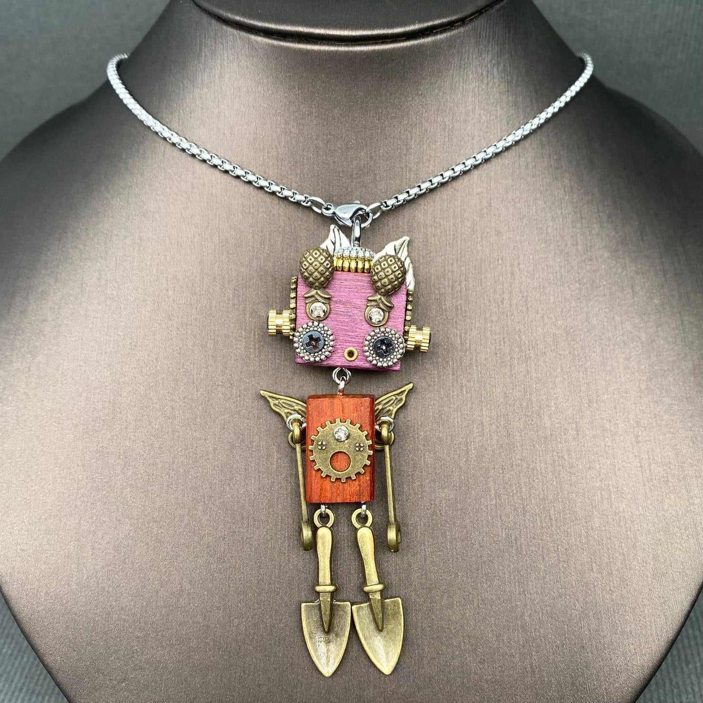 Multiple Styles Handmade Punk Robot Necklace - MIO68909