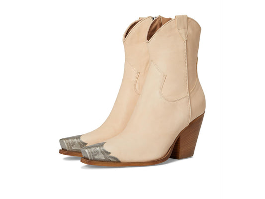 Free People Women's Brayden Western Boot, Peach, 7.5