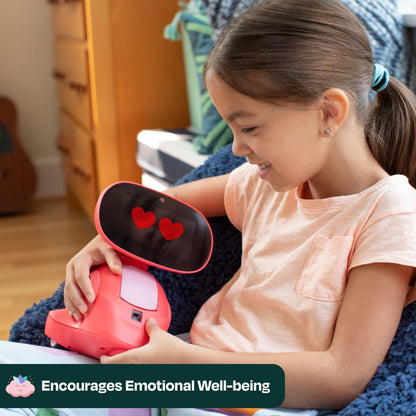 Miko 3 AI Robot for Kids – Smart Educational & STEAM Learning Robot with Interactive Apps, Games, Stories & Activities for Girls & Boys Ages 5–10 | Red