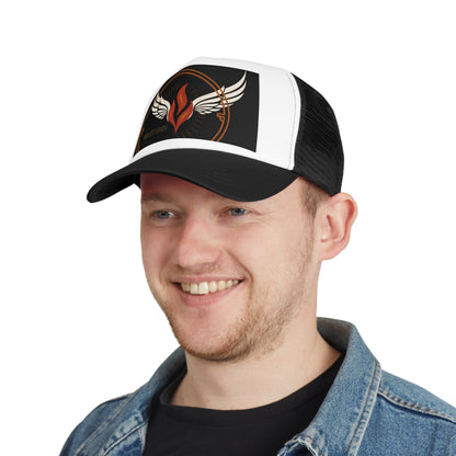 Midlife Wing Mesh Cap with Winged Flame Design