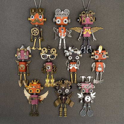 Multiple Styles Handmade Punk Robot Necklace - MIO68909