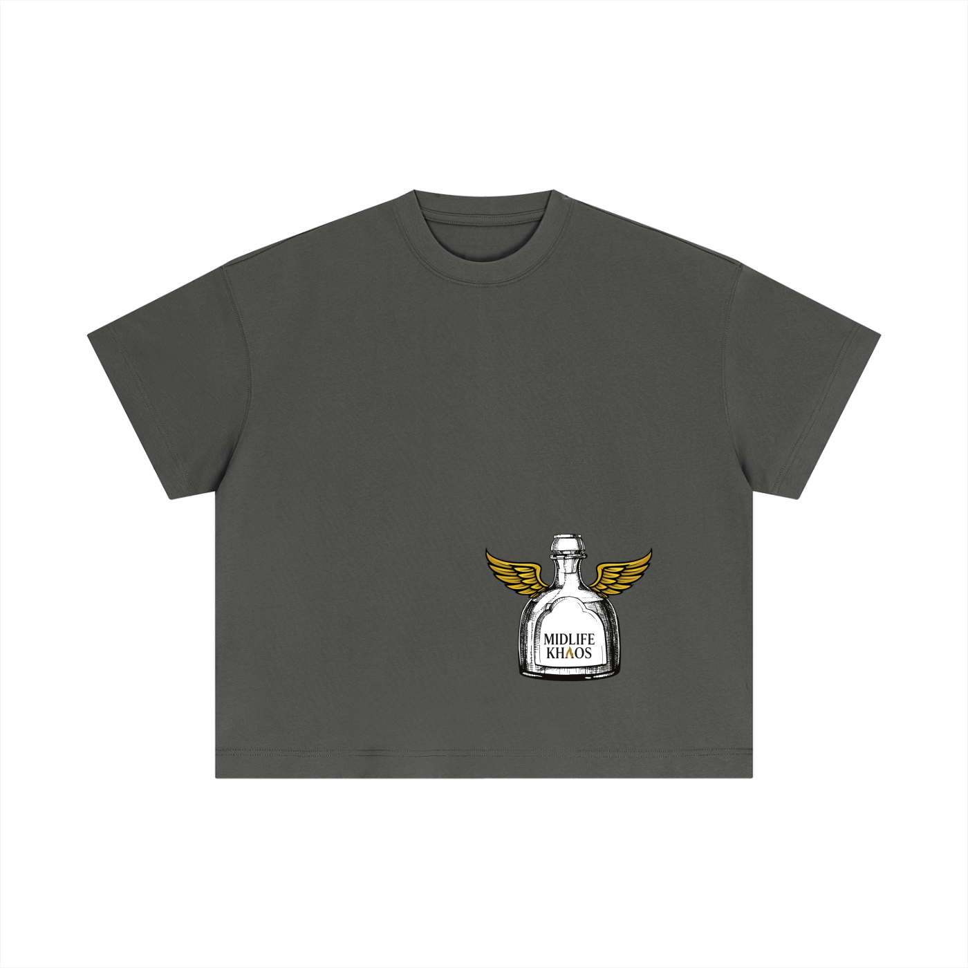 Essential Cotton Boxy T-Shirt Smiley Face