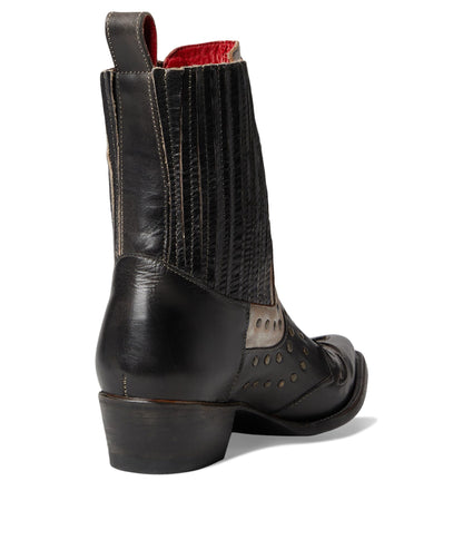 Bed|Stu Women Raise Western Boot Black Rustic Nectar Lux 7 Medium