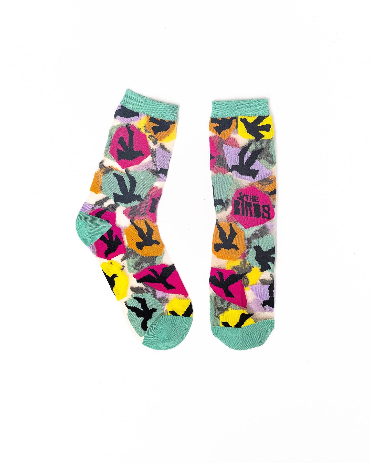 Hitchcock The Birds Sheer Crew Sock