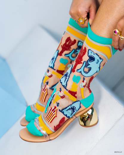 JAWS Carnival Classics Sheer Crew Sock