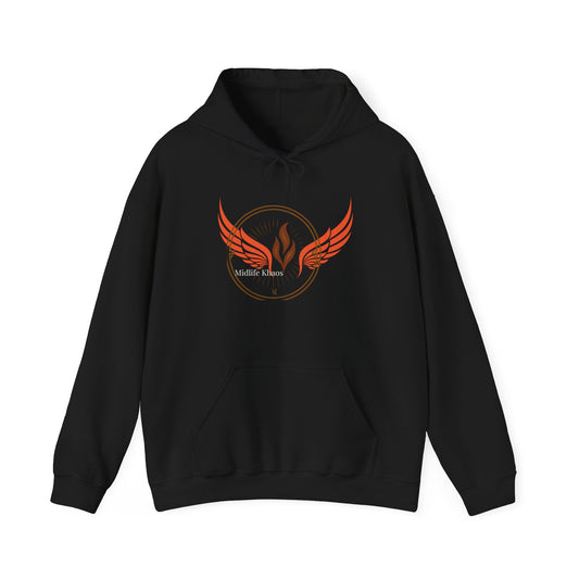 Midlife Khaos Wings Hoodie - Cozy Unisex Heavy Blend Sweatshirt