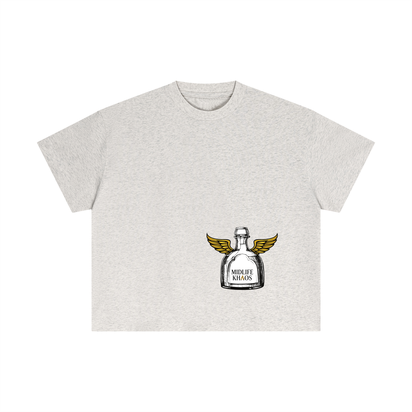 Essential Cotton Boxy T-Shirt Smiley Face