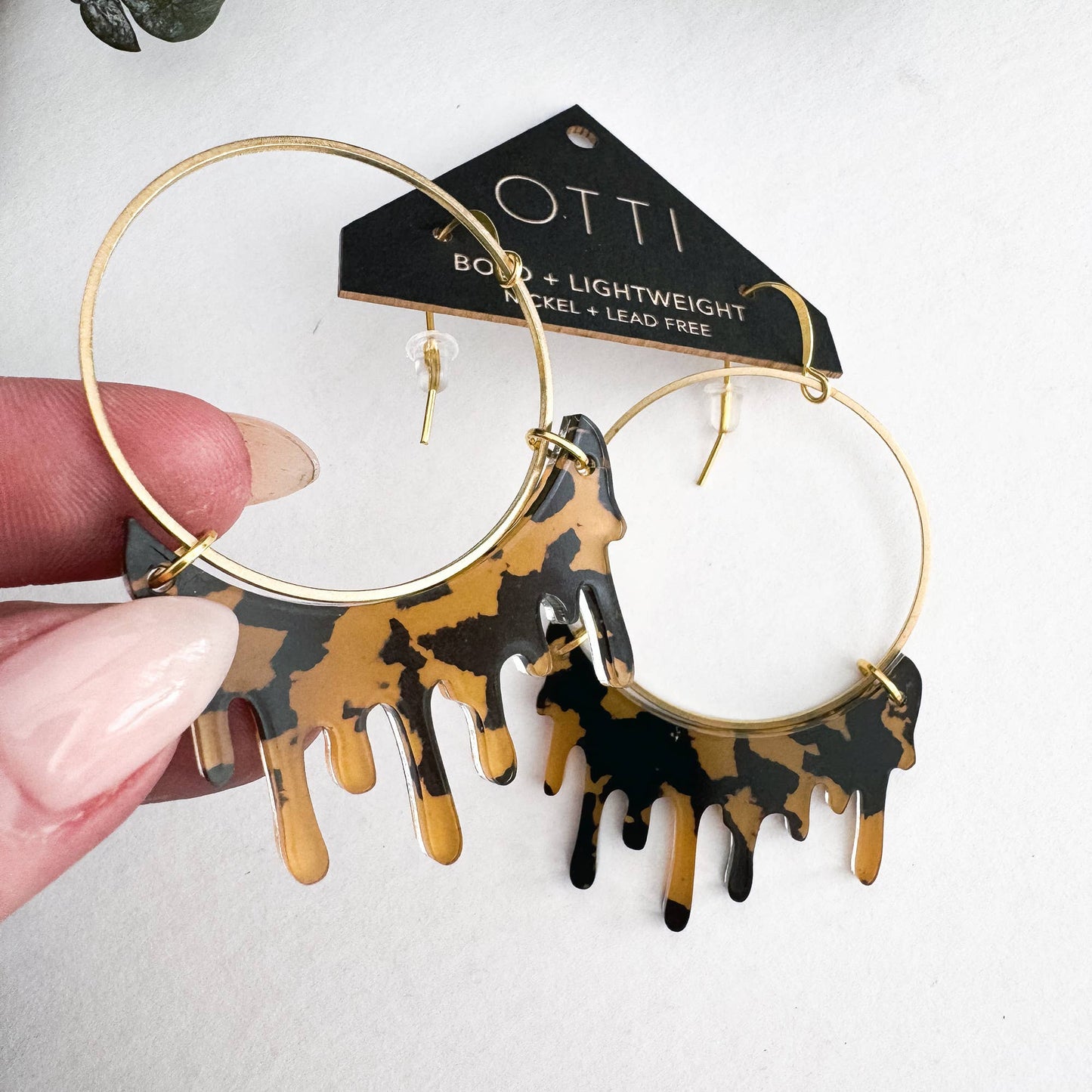 Dripping "Slime" Hoop Earrings: Limited SPRING Patterns