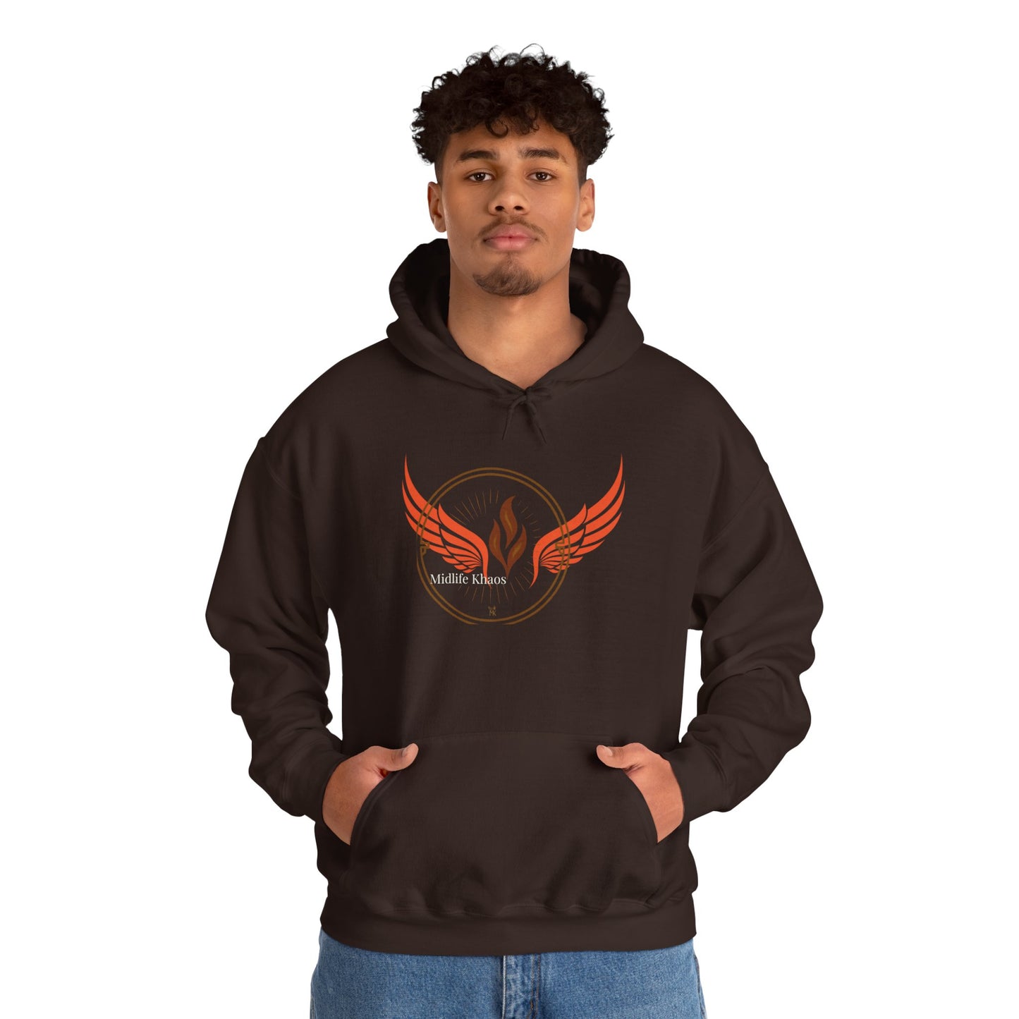 Midlife Khaos Wings Hoodie - Cozy Unisex Heavy Blend Sweatshirt