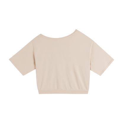 Anything You Can Do, Asymmetric Shoulder Oversized Cotton T-Shirt