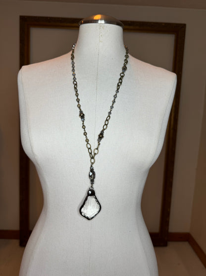 Chandelier Glass Beaded Necklace