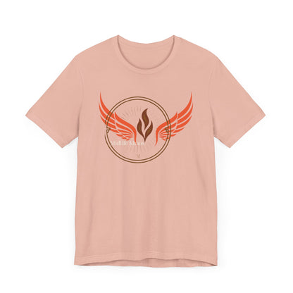 Midlife Khaos Winged Flame Tee, Unisex Short Sleeve Shirt, Casual Wear