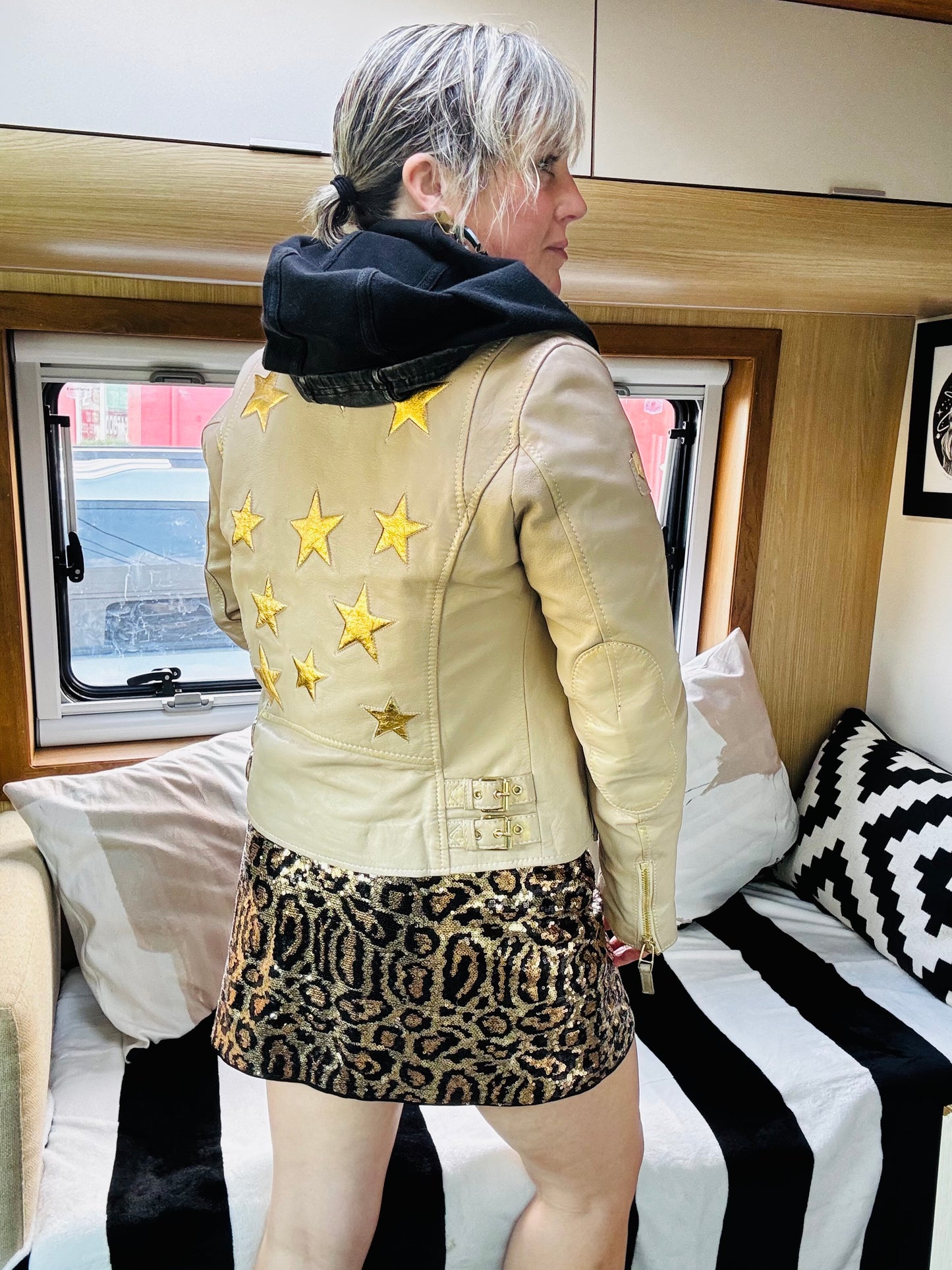 Mauritius Gold Star Leather Jacket