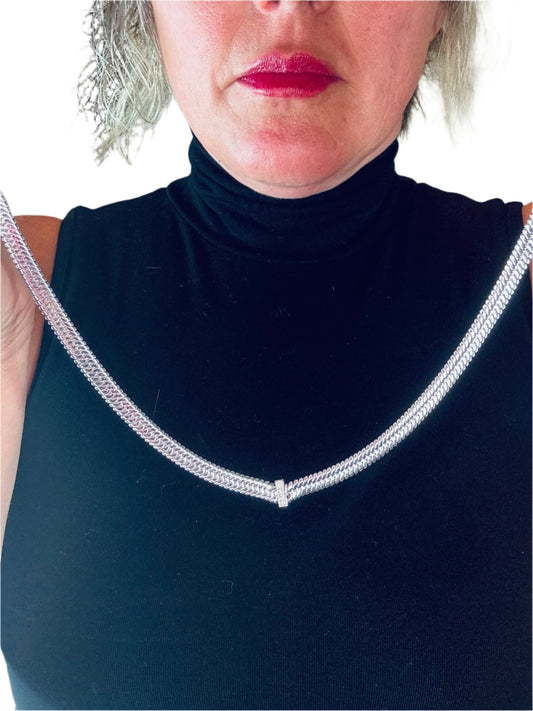 Hip-Hop Princess Necklace Silver