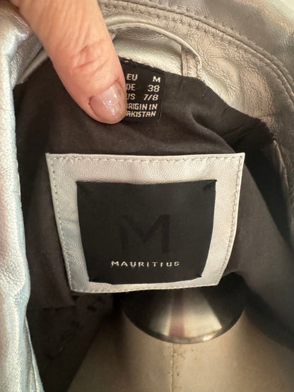 Holographic Mauritius Leather Jacket