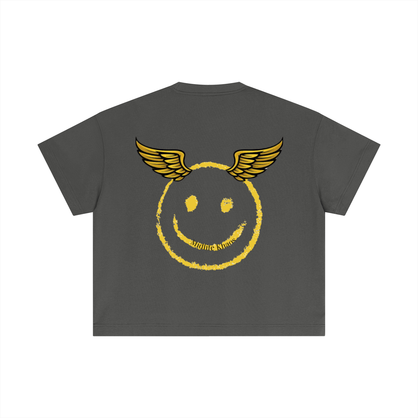 Essential Cotton Boxy T-Shirt Smiley Face