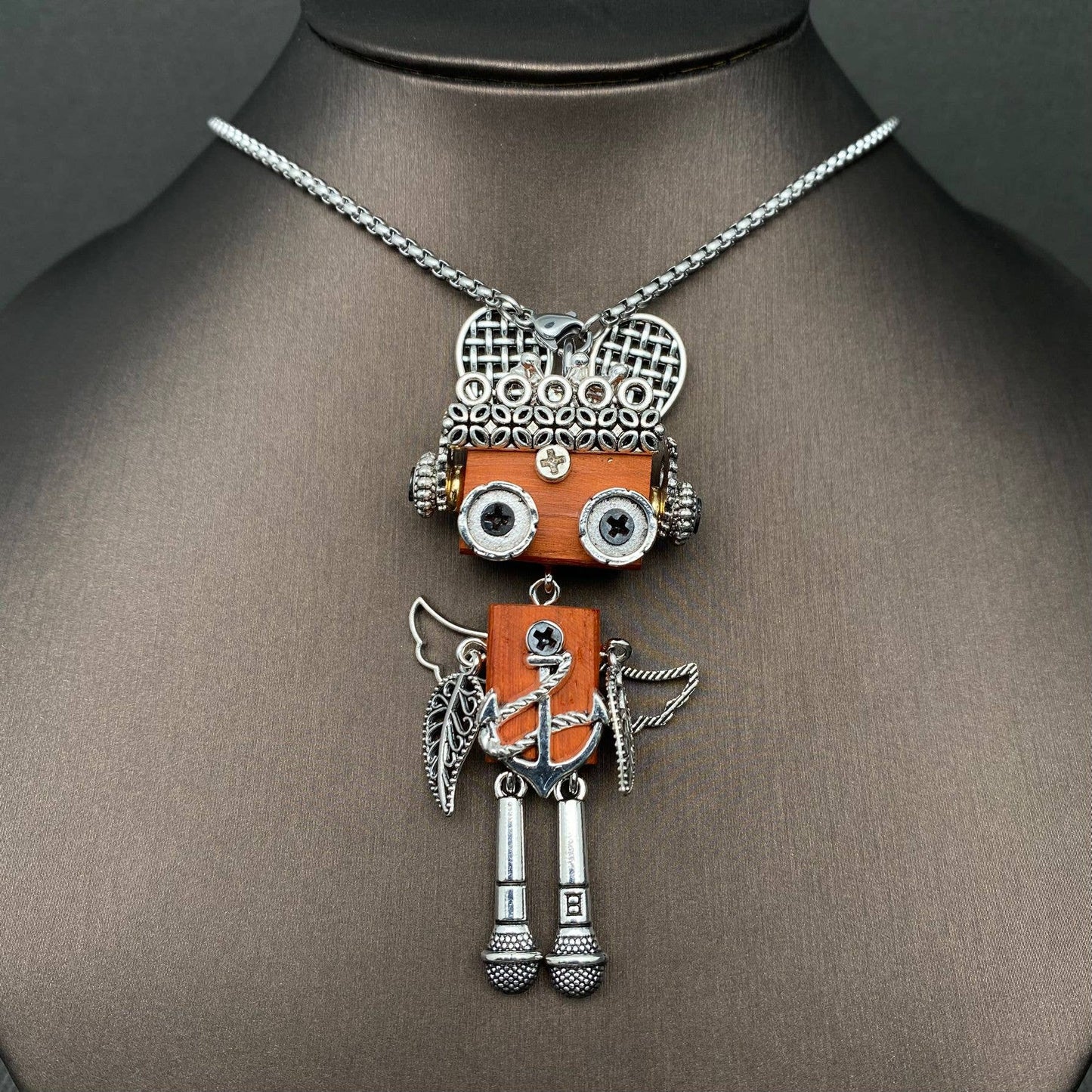 Multiple Styles Handmade Punk Robot Necklace - MIO68909