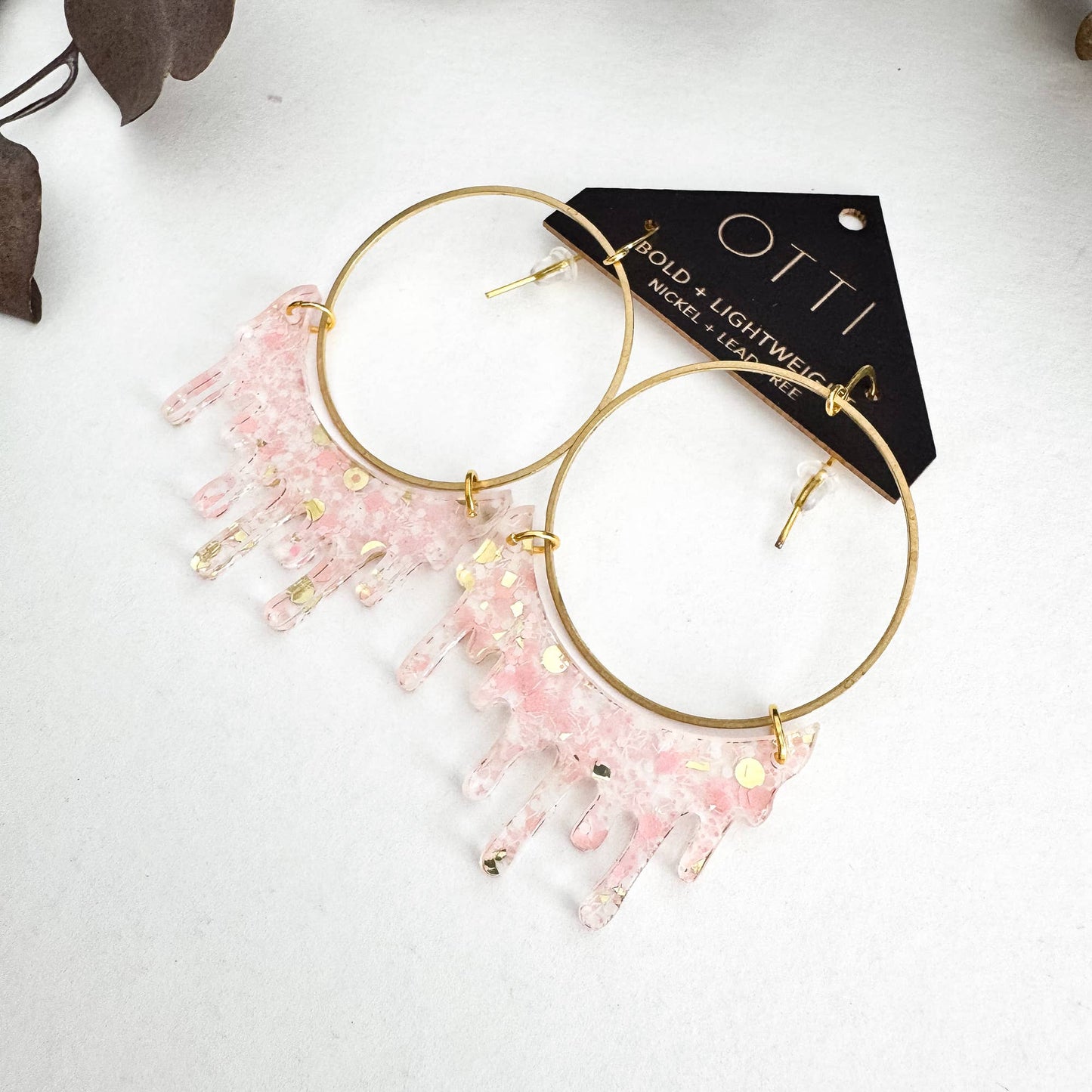 Dripping "Slime" Hoop Earrings: Limited SPRING Patterns