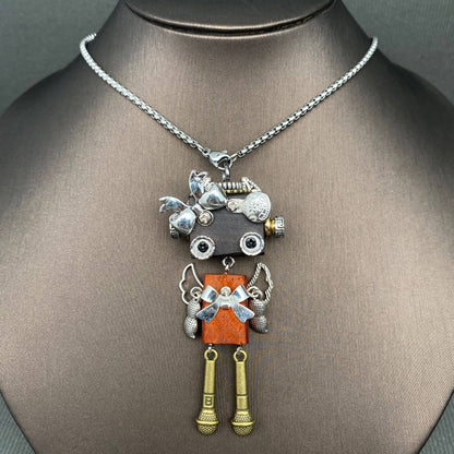 Multiple Styles Handmade Punk Robot Necklace - MIO68909