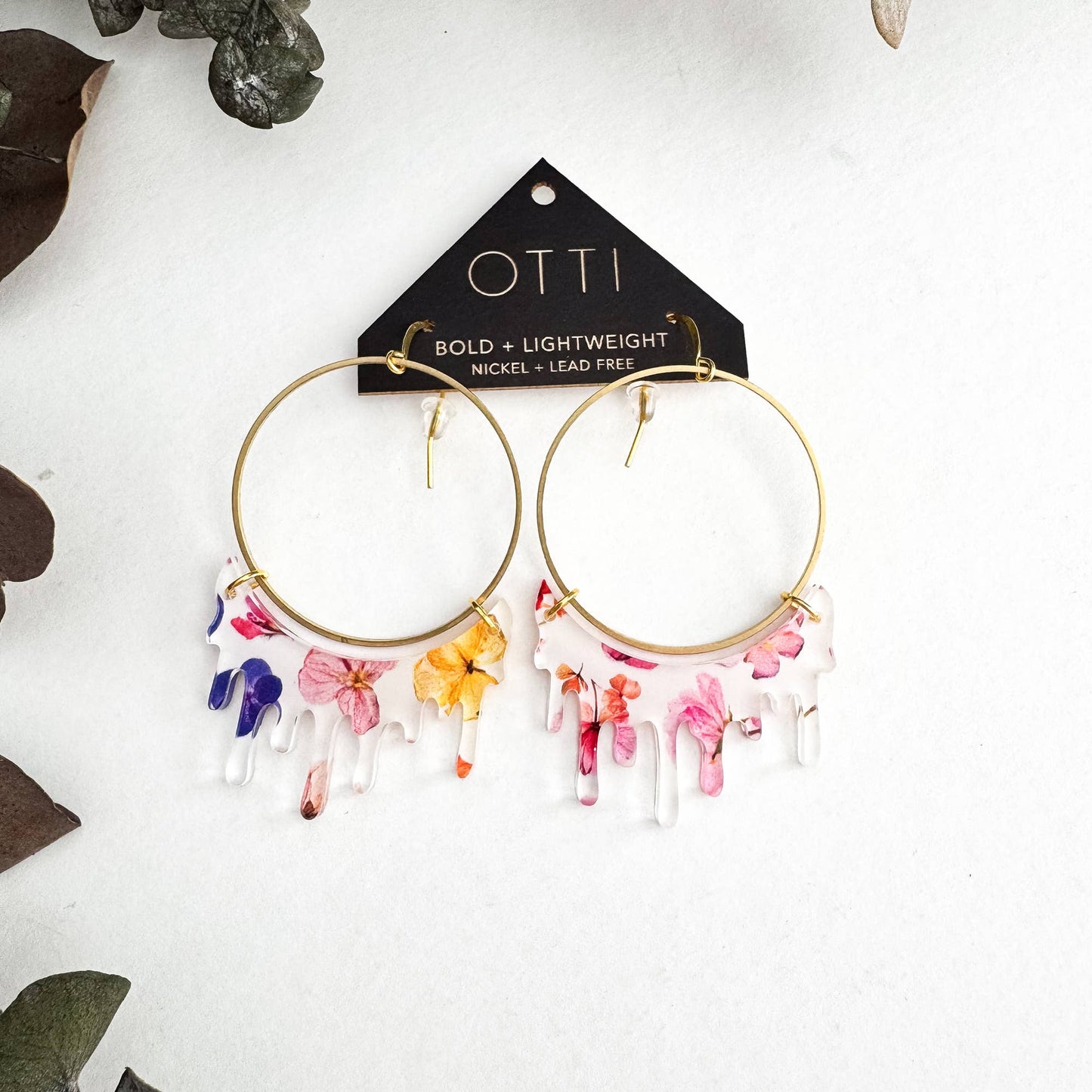 Dripping "Slime" Hoop Earrings: Limited SPRING Patterns