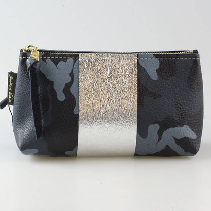 The Smaller CAMO STRIPE Makeup Clutch: Bardot