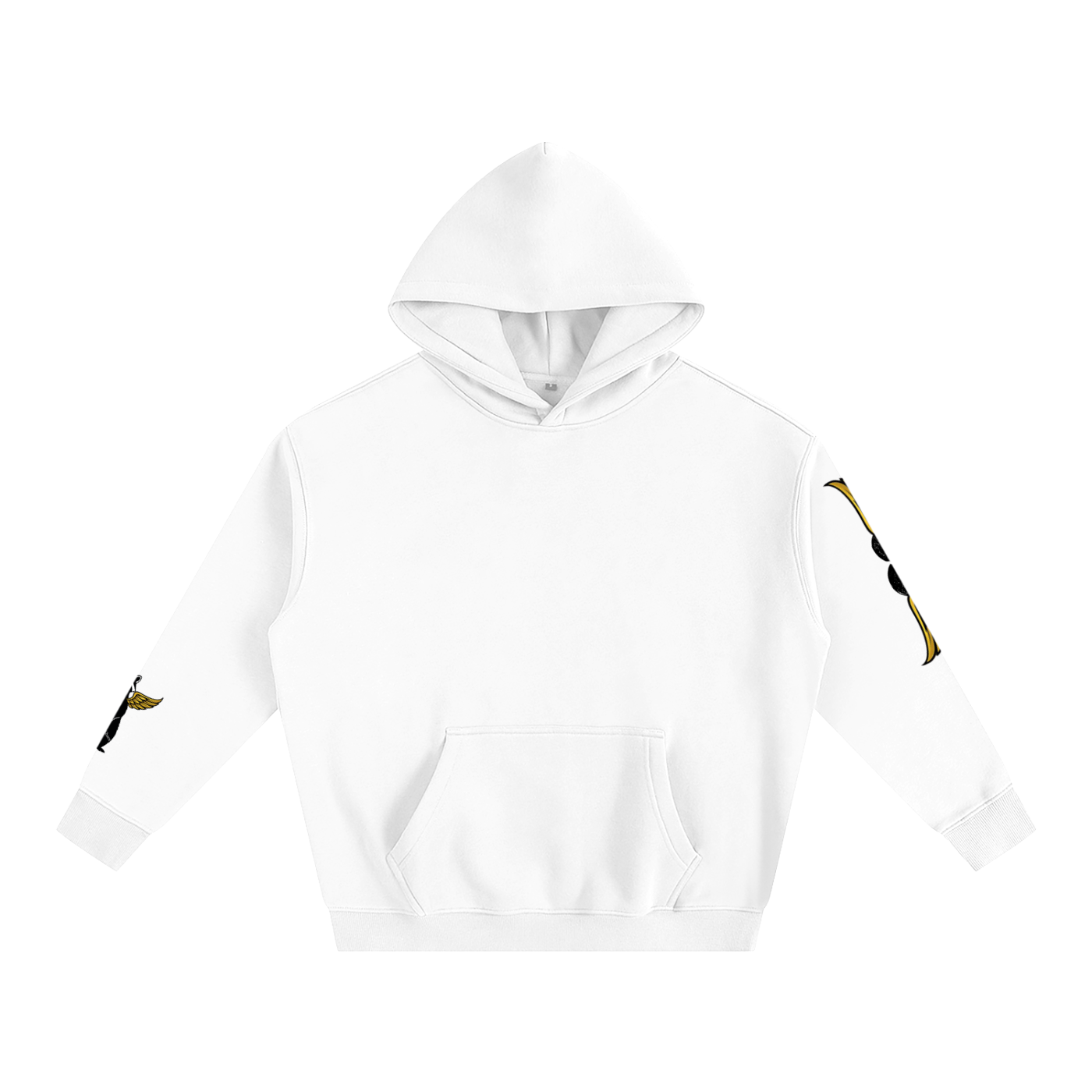 Oversize Fleeced Hoodie Smiley Face