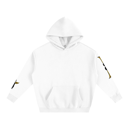 Oversize Fleeced Hoodie Smiley Face