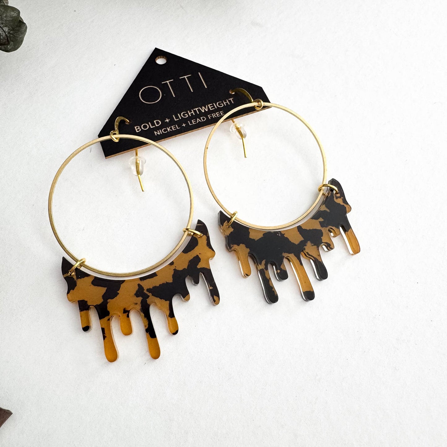 Dripping "Slime" Hoop Earrings: Limited SPRING Patterns