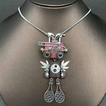 Multiple Styles Handmade Punk Robot Necklace - MIO68909