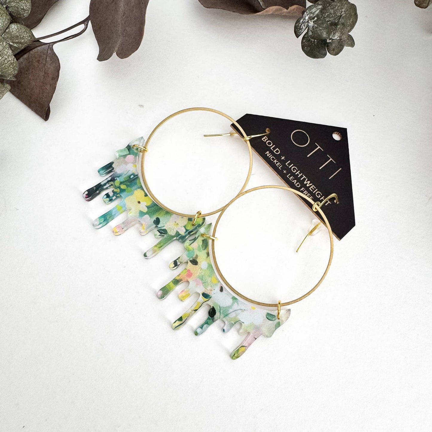 Dripping "Slime" Hoop Earrings: Limited SPRING Patterns