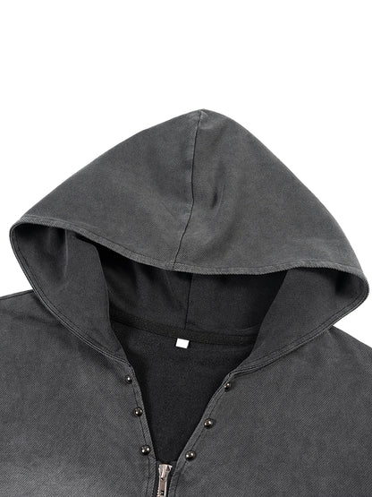 Femminasty Vintage Washed Zip-Up Hooded Tank Top