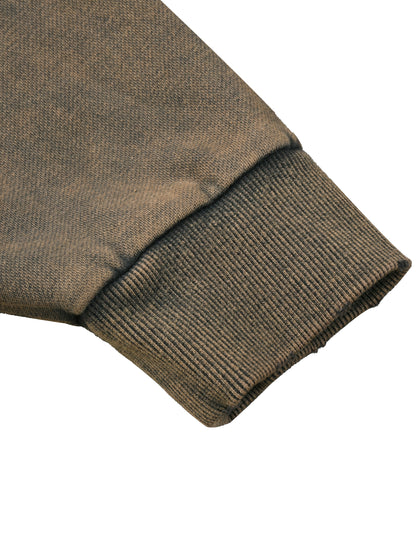 Vintage Washed Frayed-Hem Hoodie Bottle